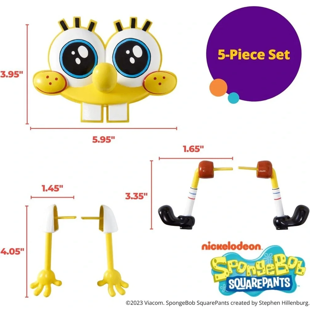 Nickelodeon SpongeBob SquarePants Character Cake Topper Set *NEW never used*
